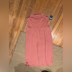 Lucky Brand Terracotta Strappy Jumpsuit. NWT